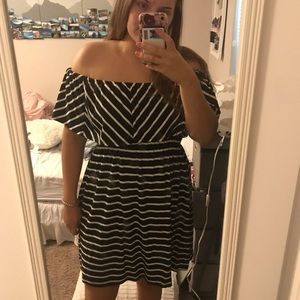 Back and white dress